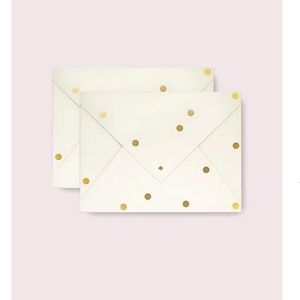 kate spade gold dot envelope folio set of 2 nwt